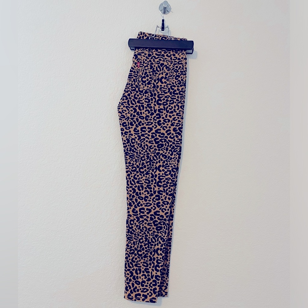 NWOT Levis Jeggings Black/Tan Animal Print Girls Size 16 Adjustable Waist